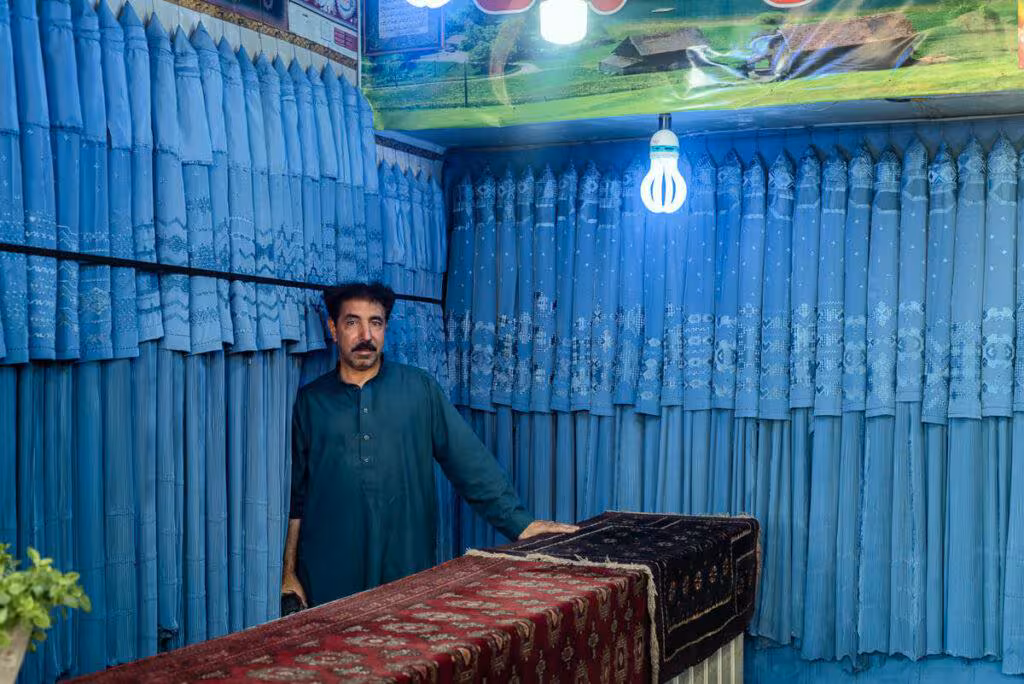 Burqa shop in Herat