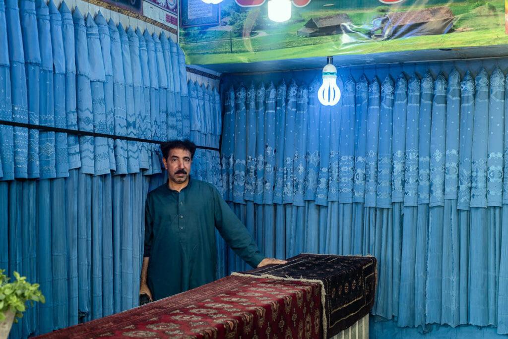 Burqa shop in Herat