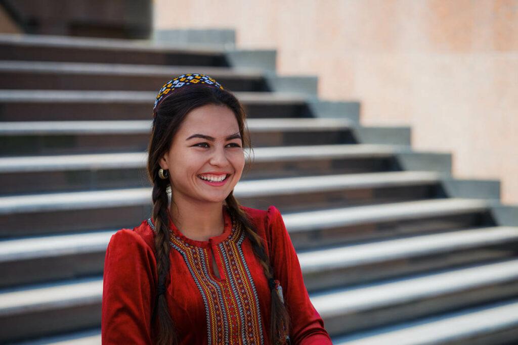 mujer de Turkmenistán